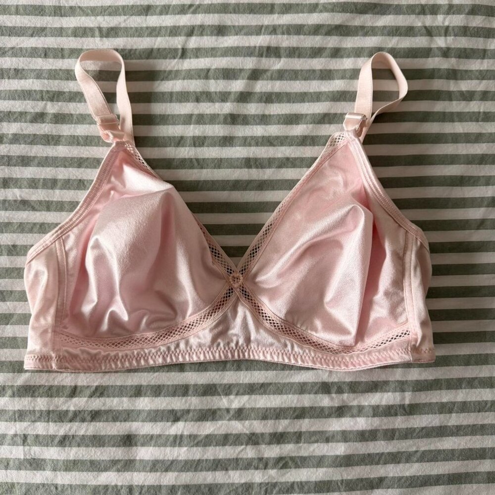 Pink Satin Vintage Bra No 81 D 8